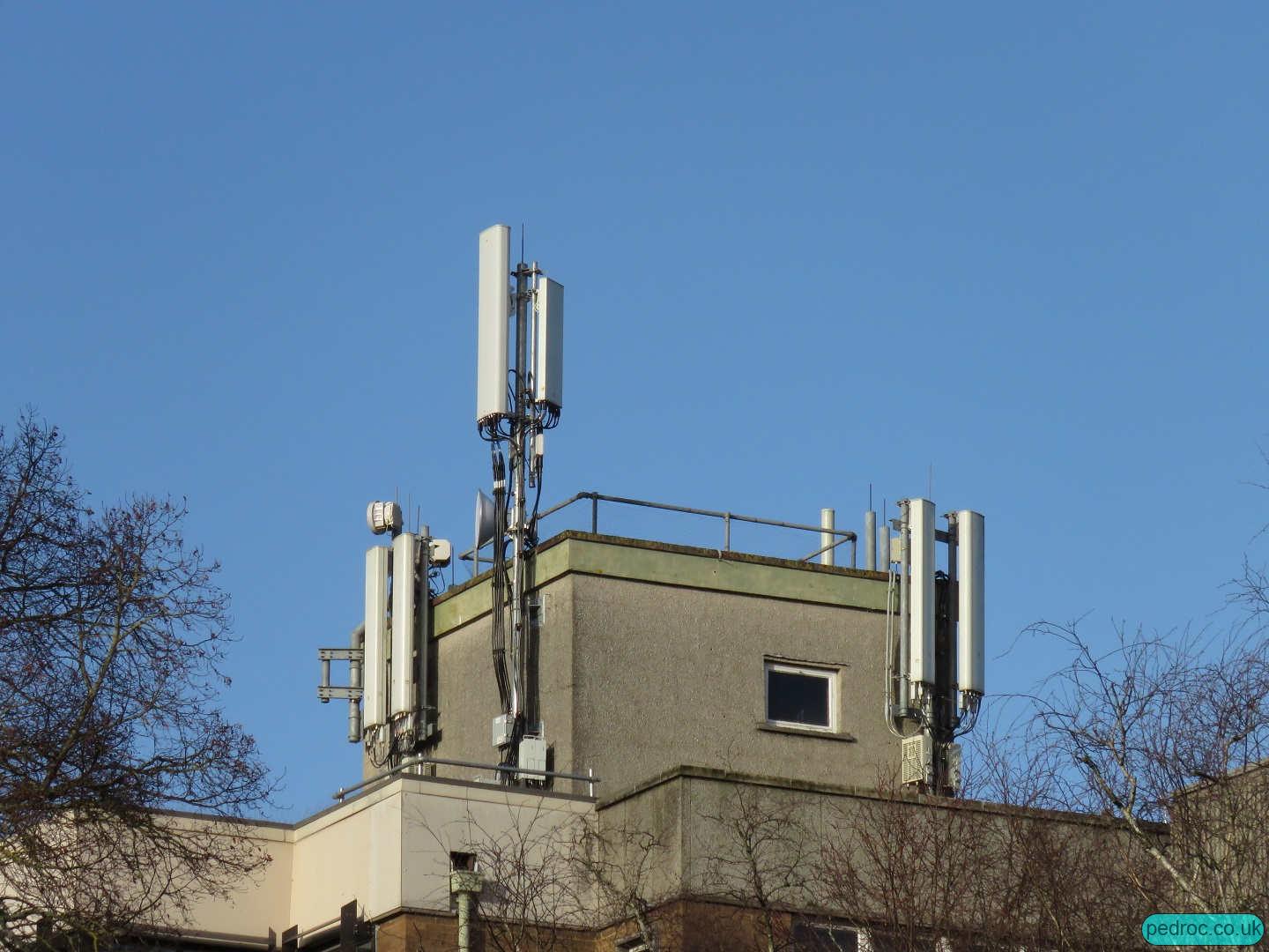 Tudor House all operator mast, Cardiff