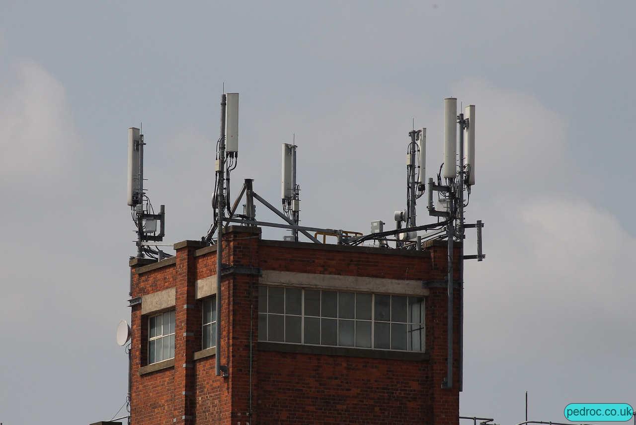 EE and 3 Mast on Ideal Standard, National Avenue. Commscope CV65ASX-V1-M and Huawei ATR4518R14v06