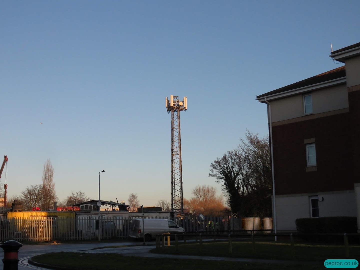 Hull Marfleet EE 5G Mast.