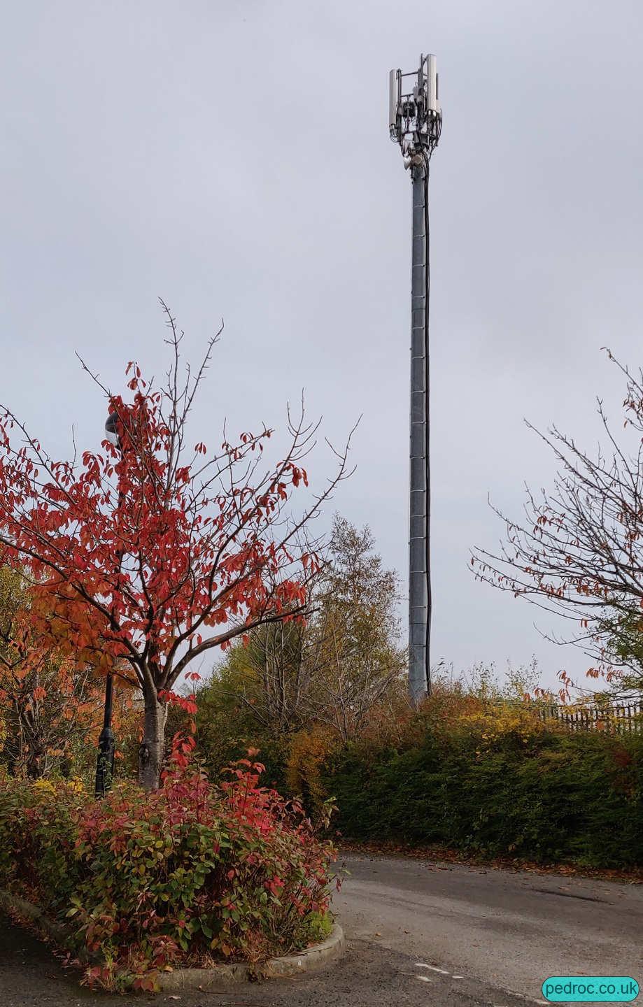 Vodafone/O2 mast near English Street