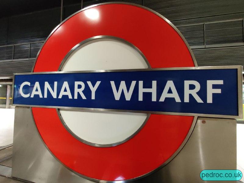 Canary Wharf Sign
