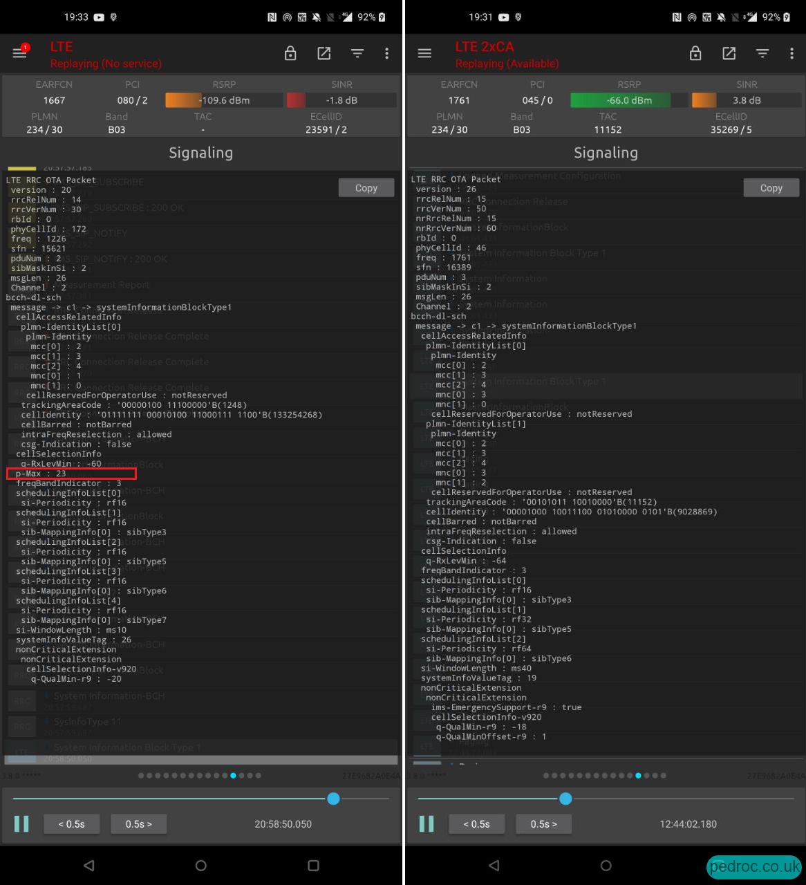 SIB1 Layer 3 Vendor recognition