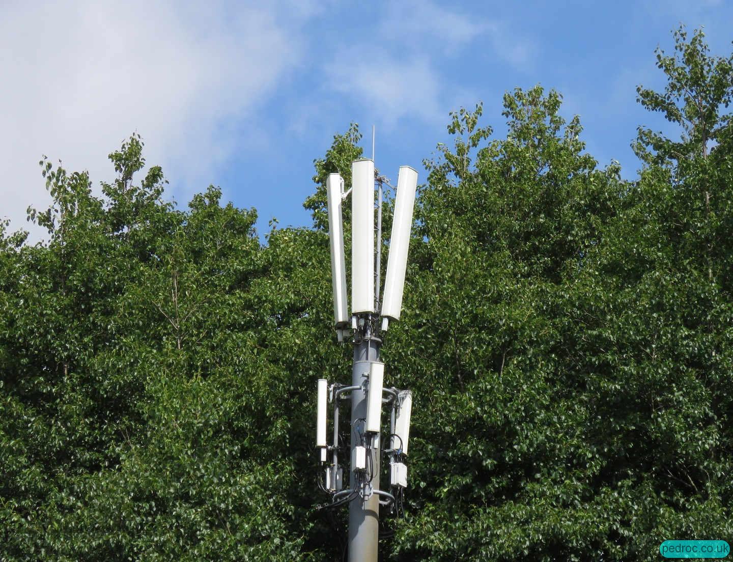Manx Telecom Mast at Braddan Ground Station