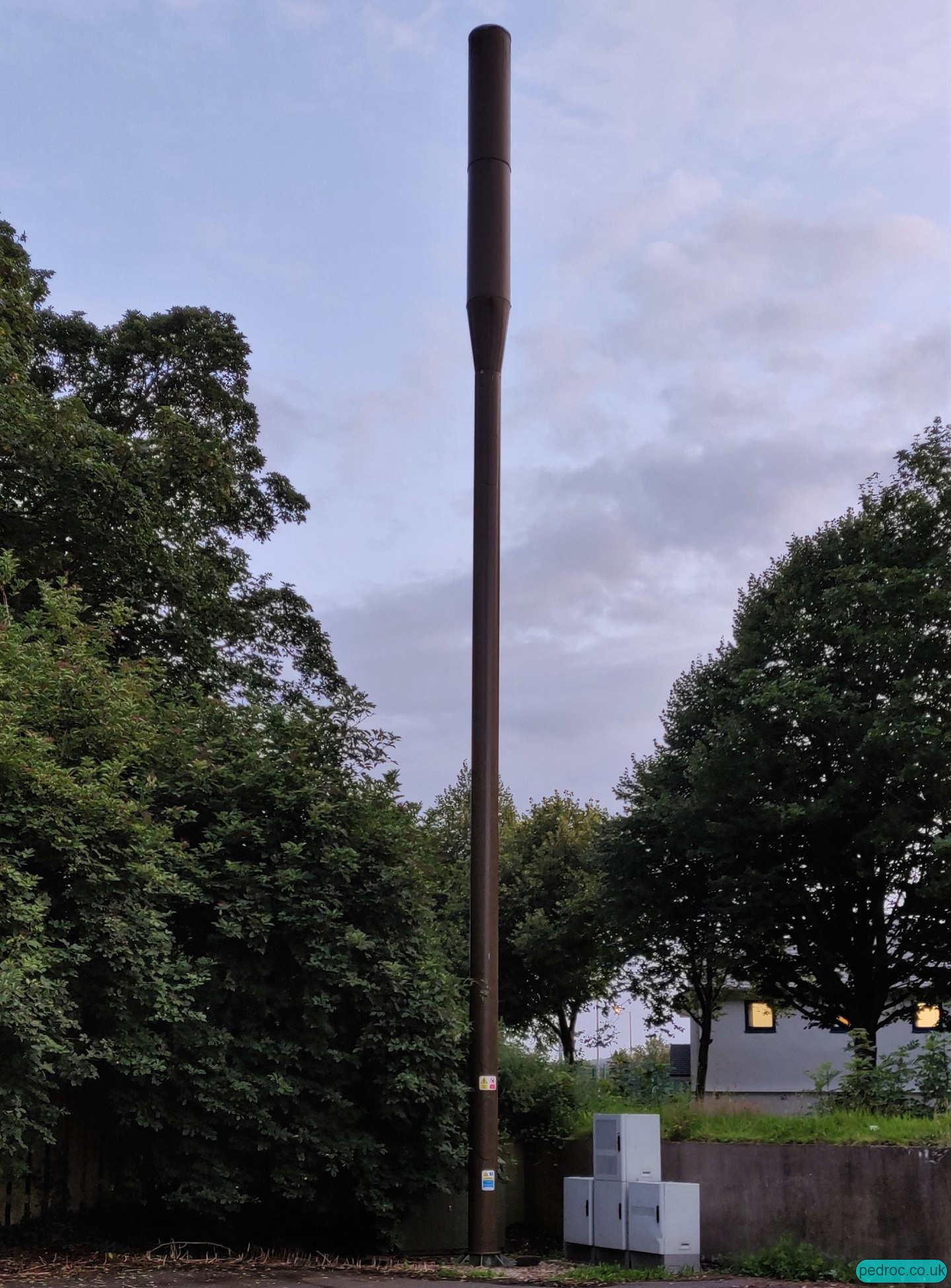 Manx Telecom Pole at Peel road car park