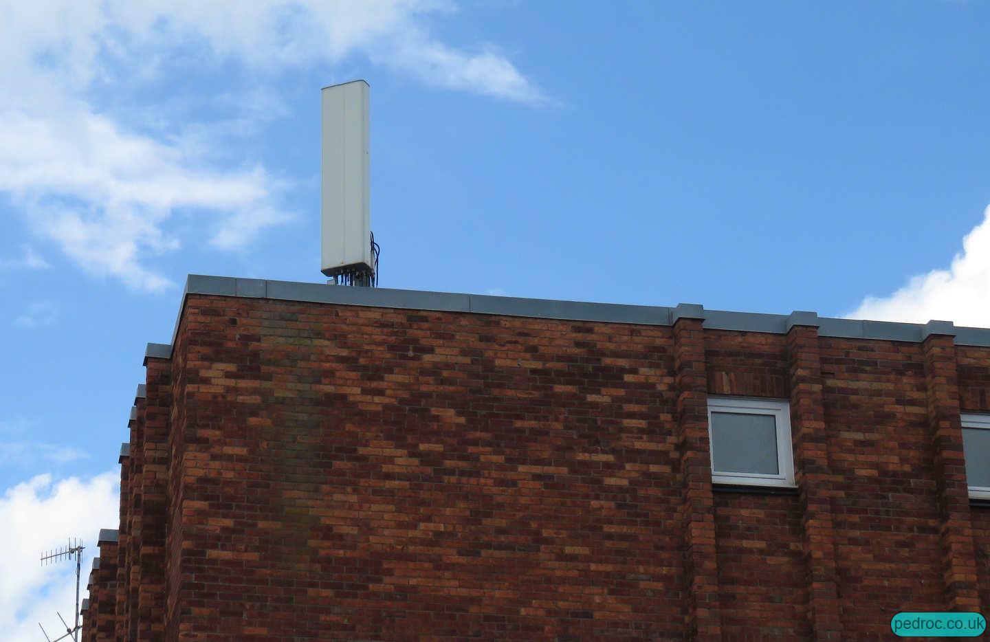 Vodafone/O2 Mast on Cromer Albany Court.