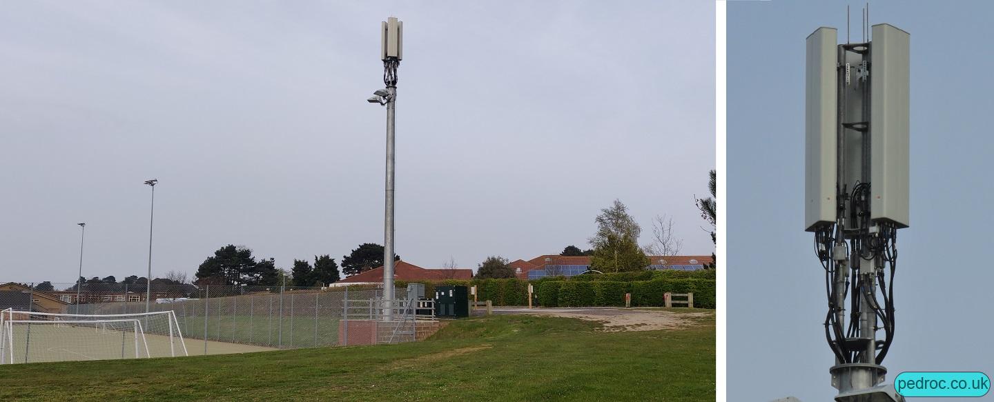 Sheringham High School VF/O2 Mast