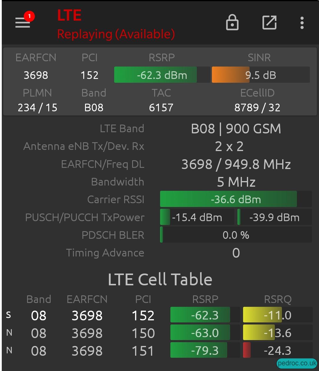 NSG Screenshot showing the L09.